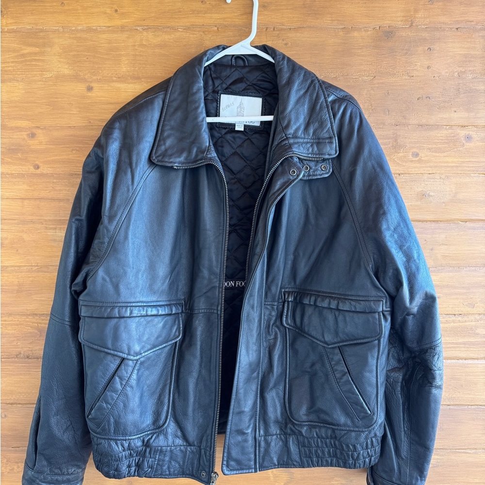Men's Black Leather Jacket